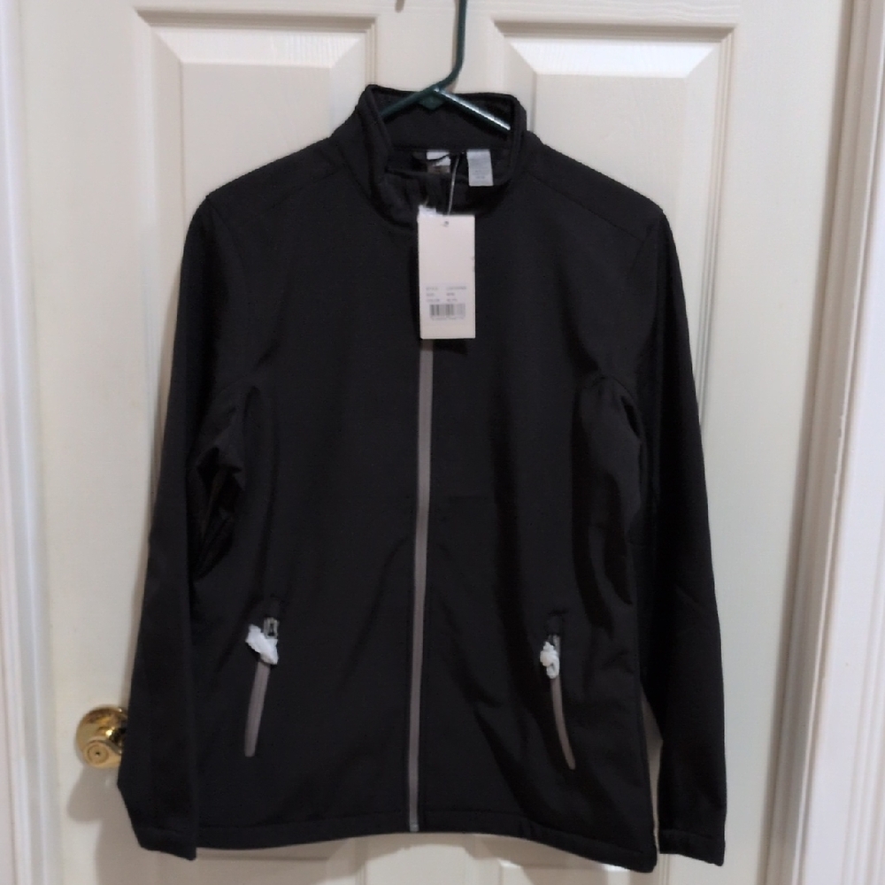 Clique Women's Tempo Black Recycle Full Zip Softshell Jacket Size Medium NWT